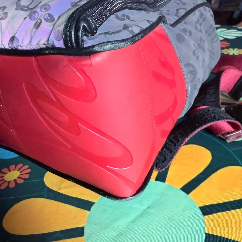 Christian Louboutin backpack Iridescent Monogram Purple Logo Travel bag - Picture 7 of 14